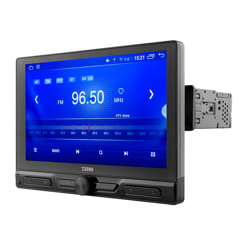 Load image into Gallery viewer, 10.5&quot; Floating Rotating Swivel Modular Touchscreen Mechless Single-DIN Headunit with Bluetooth, Mirror Link, USB, Gps and Android 10 (4x64GB)
