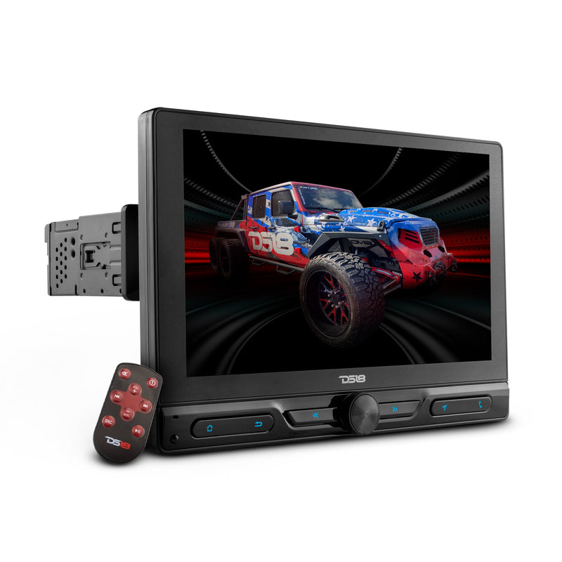 Load image into Gallery viewer, 10.5&quot; Floating Rotating Swivel Modular Touchscreen Mechless Single-DIN Headunit with Bluetooth, Mirror Link, USB, Gps and Android 10 (4x64GB)
