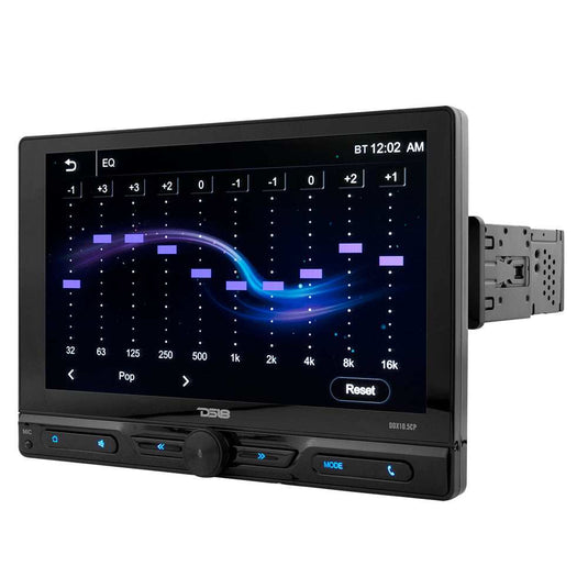 10.5" Floating Adjustable Modular Touchscreen Mechless Single-DIN Head Unit with Bluetooth, Apple Car Play, Android Mirror Link, USB, AUX, SD, AM, FM - Skoutley Outdoors LLC