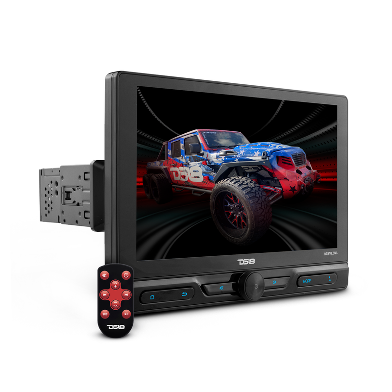 Load image into Gallery viewer, 10.5&quot; Floating Adjustable Modular Touchscreen Mechless Single-DIN Head Unit with Bluetooth, Mirror Link and USB
