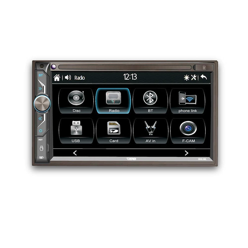 Load image into Gallery viewer, 6.9" Touchscreen Mechless Double-DIN Headunit with Bluetooth, USB and Mirror Link
