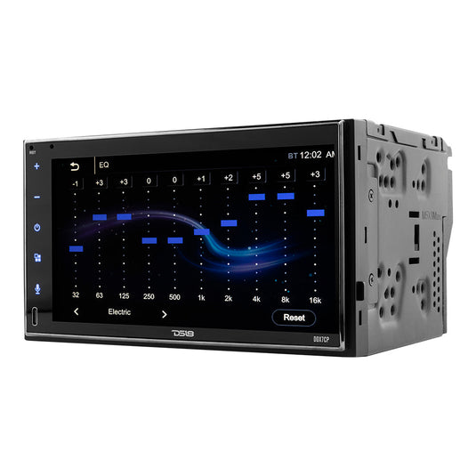 7" Touchscreen Mechless Double-DIN Headunit with Bluetooth, USB, Mirror Link And Car play