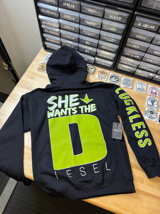 She Wants the Diesel Hoodie