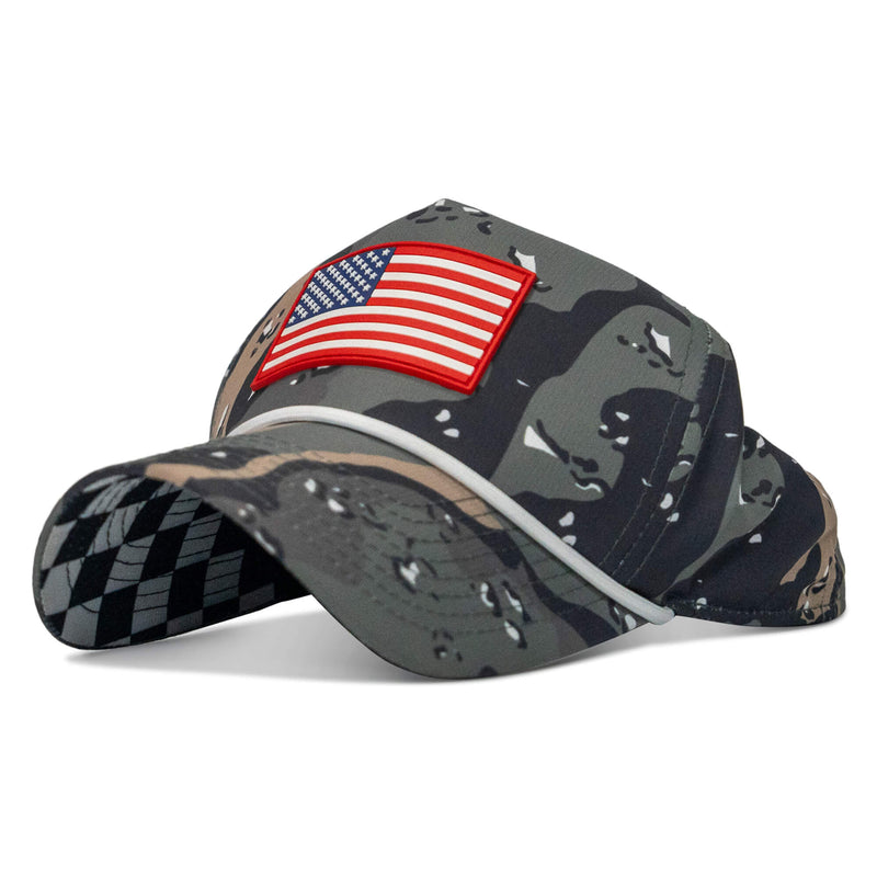 Load image into Gallery viewer, American Flag PVC Patch Waterproof Weekender Snapback
