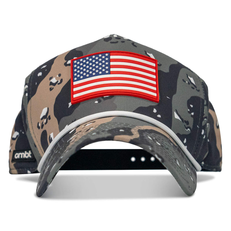 Load image into Gallery viewer, American Flag PVC Patch Waterproof Weekender Snapback
