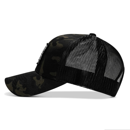Death Is Promised. Mercy Is Earned Patch Snapback Hat