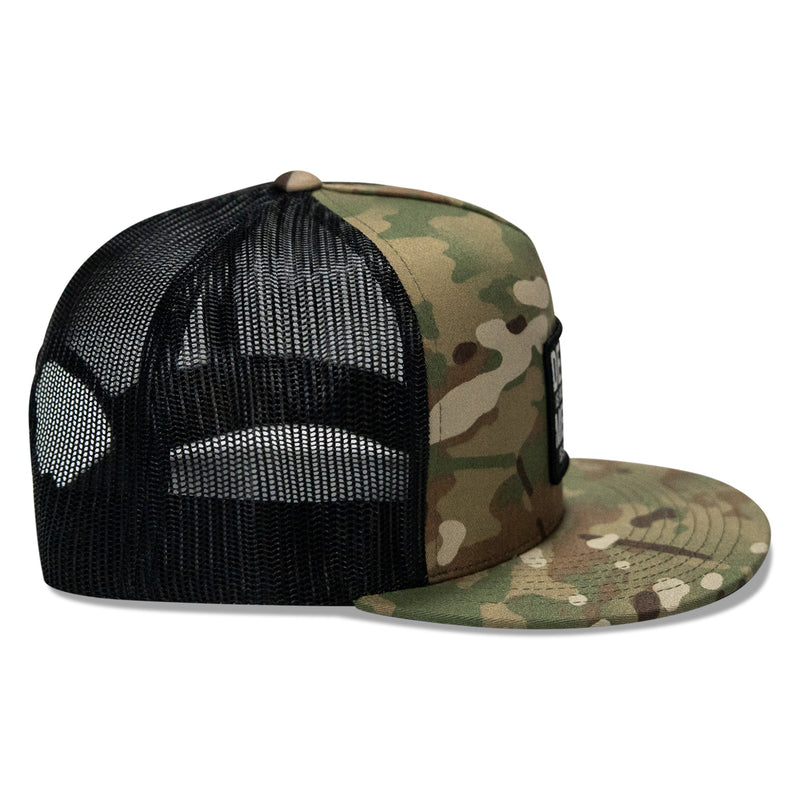 Load image into Gallery viewer, Death Is Promised. Mercy Is Earned Patch Flatbill Hat
