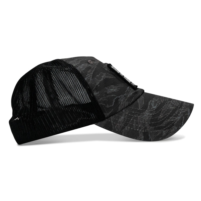 Load image into Gallery viewer, Death Is Promised. Mercy Is Earned Patch. Tactical Ripstop Mesh Snapback Hat
