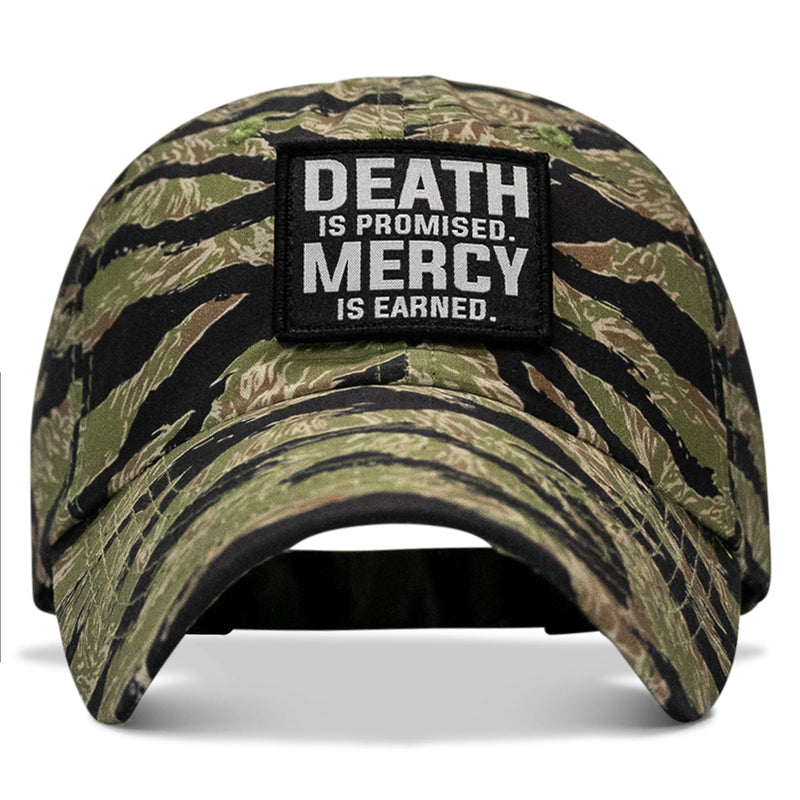 Load image into Gallery viewer, Death Is Promised. Mercy Is Earned Patch Ripstop Tactical Hat
