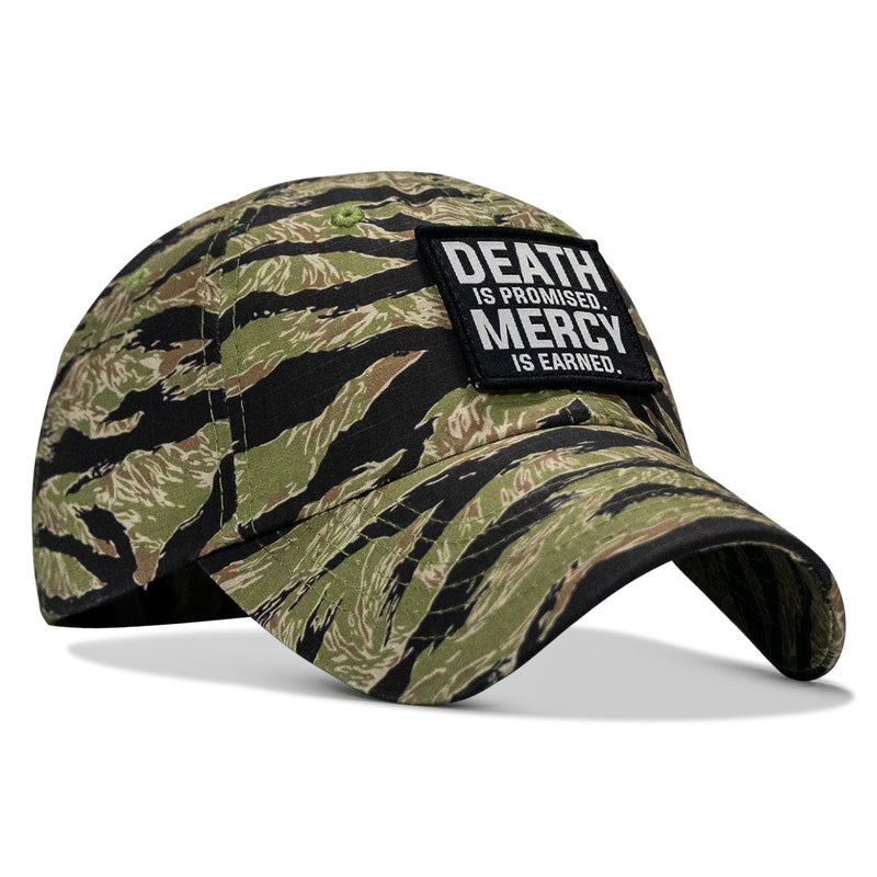 Load image into Gallery viewer, Death Is Promised. Mercy Is Earned Patch Ripstop Tactical Hat
