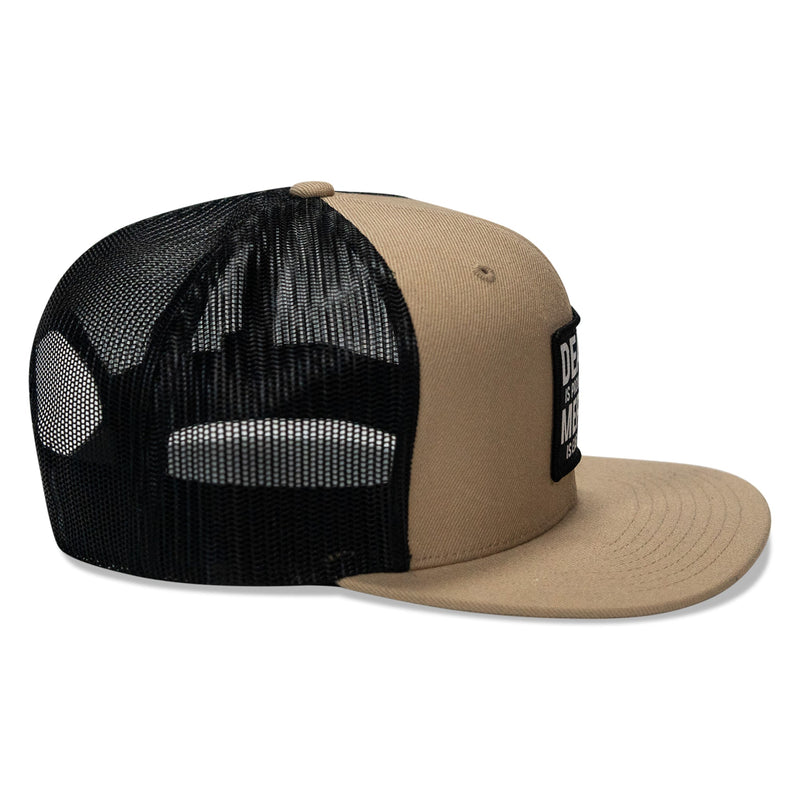 Load image into Gallery viewer, Death Is Promised. Mercy Is Earned Patch Flatbill Hat
