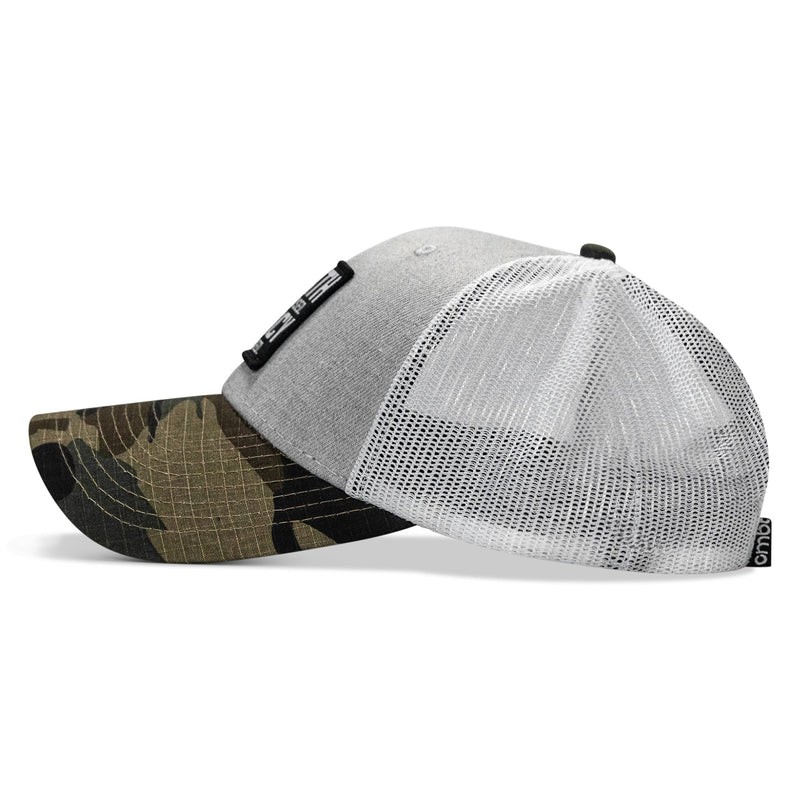 Load image into Gallery viewer, Death Is Promised. Mercy Is Earned Patch Snapback Hat
