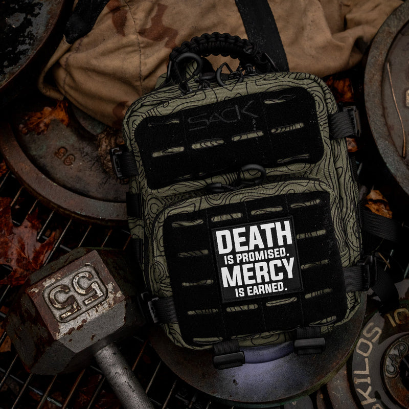 Load image into Gallery viewer, Death Is Promised. Mercy Is Earned Velcro Patch
