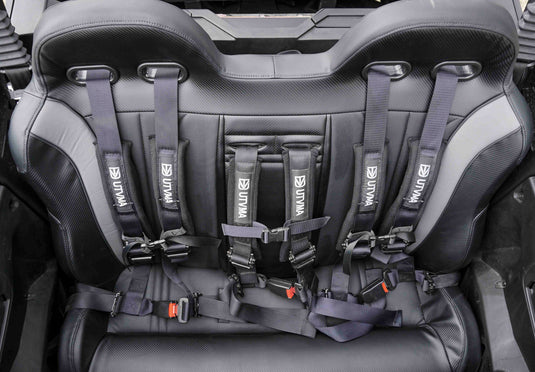 Maverick Sport Max Rear Bench with Harnesses (2019+)