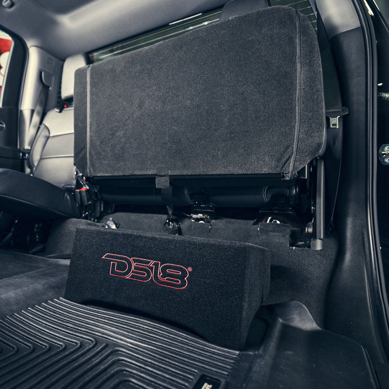 Load image into Gallery viewer, DFPU Under Seat 10” Shallow Subwoofer Enclosure | Sealed, Loaded, 600W RMS @ 2 Ohm
