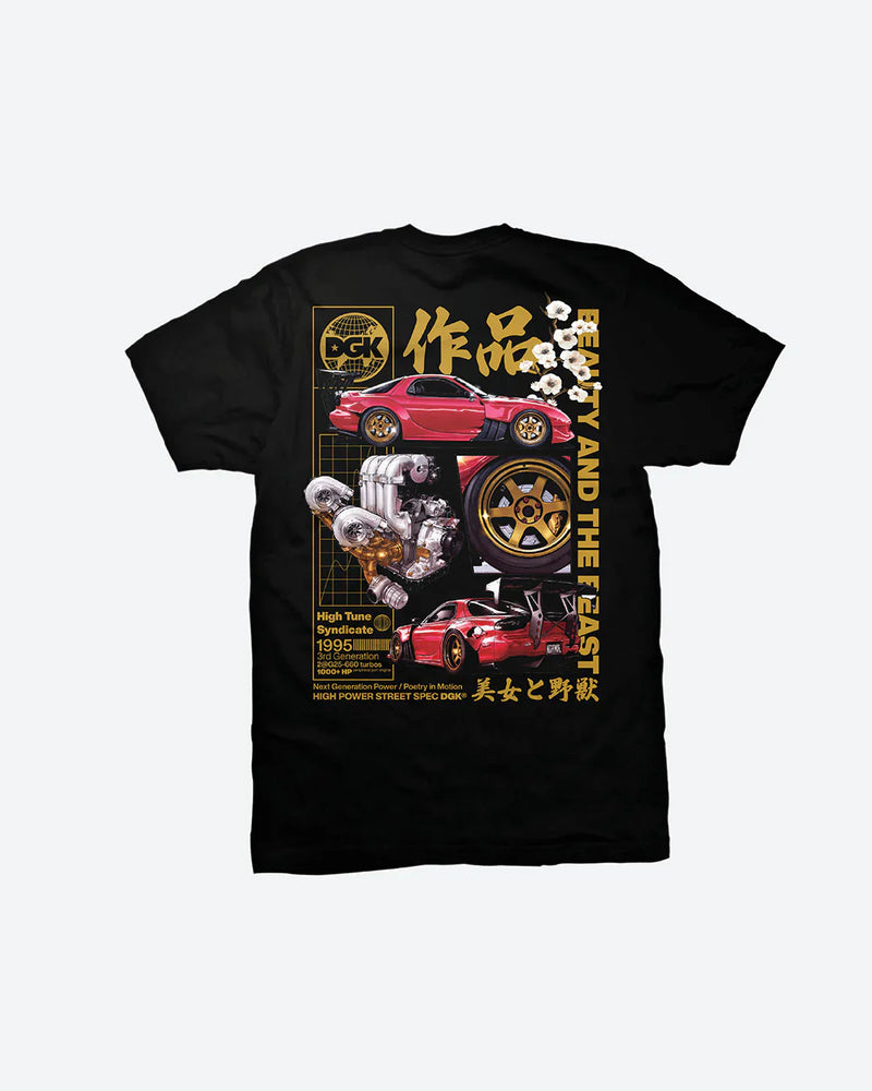 Load image into Gallery viewer, DGK Beauty And The Beast T-Shirt - Black
