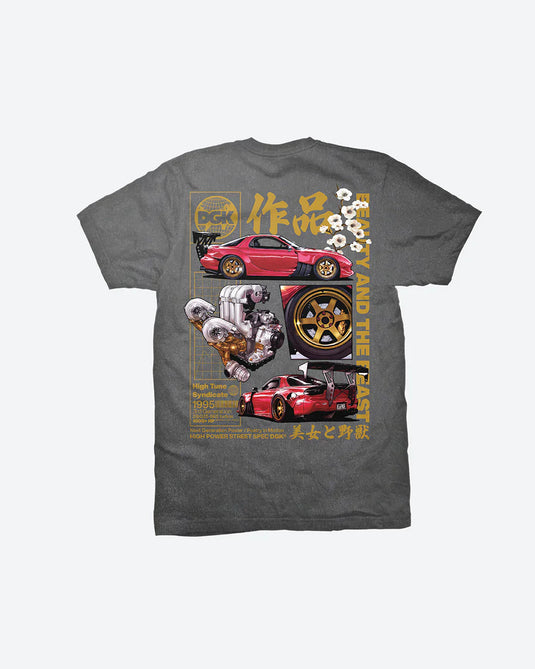DGK Beauty And The Beast T-Shirt - Washed Black