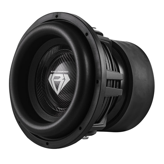 Black Diamond 12" High Excursion Subwoofer with Carbon Fiber Cone | 3500W RMS / 7000W MAX | Dual 2-Ohm Voice Coil