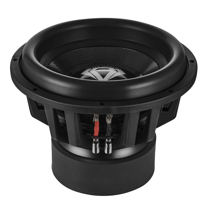 Load image into Gallery viewer, Black Diamond 15" High Excursion Subwoofer with Carbon Fiber Cone | 3500W RMS / 7000W Peak | Dual 2-Ohm Voice Coil

