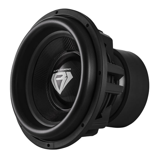 Black Diamond 15" High Excursion Subwoofer with Carbon Fiber Cone | 3500W RMS / 7000W Peak | Dual 2-Ohm Voice Coil