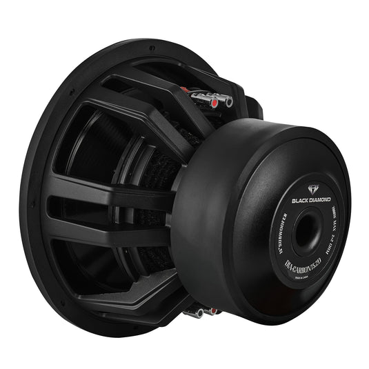 Black Diamond 15" High Excursion Subwoofer with Carbon Fiber Cone | 3500W RMS / 7000W Peak | Dual 2-Ohm Voice Coil