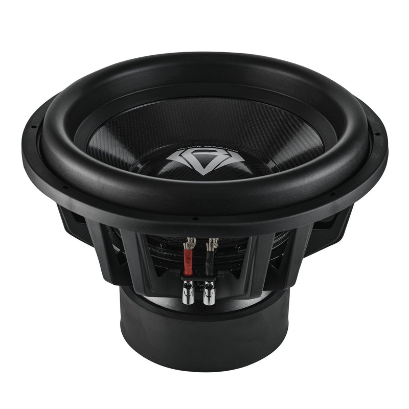 Load image into Gallery viewer, Black Diamond 18" High Excursion Subwoofer with Carbon Fiber Cone | 3500W RMS / 7000W Peak | Dual 1-Ohm Voice Coil

