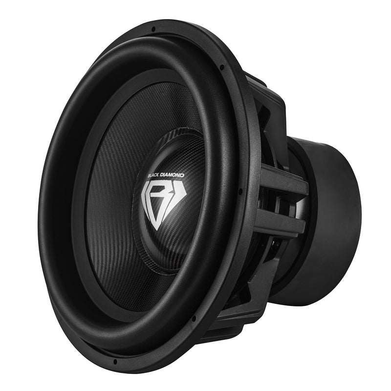 Load image into Gallery viewer, Black Diamond 18" High Excursion Subwoofer with Carbon Fiber Cone | 3500W RMS / 7000W Peak | Dual 1-Ohm Voice Coil
