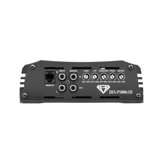 Black Diamond 1-Channel Class D Monoblock Amplifier | 1000W RMS at 1-Ohm