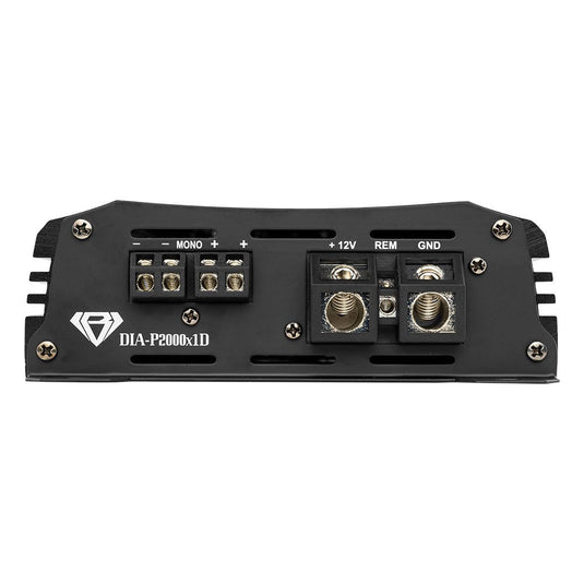 Black Diamond 1-Channel Class D Monoblock Amplifier | 2000W RMS @ 1 Ohm