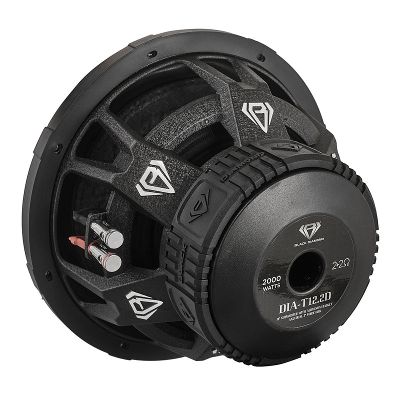 Load image into Gallery viewer, Black Diamond 12” Dual 3” Voice Coil Subwoofer with Aluminum Basket | 2-Ohm
