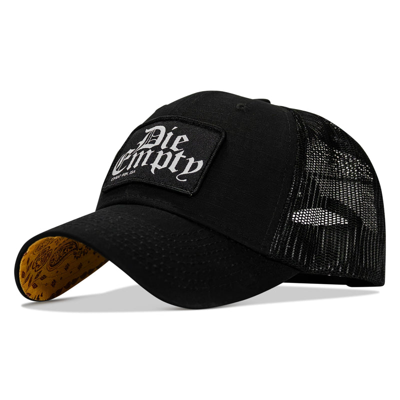 Load image into Gallery viewer, Die Empty Black Patch Original Ripstop Snapback Hat
