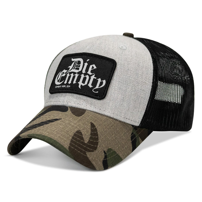 Load image into Gallery viewer, Die Empty Black Patch Snapback Hat
