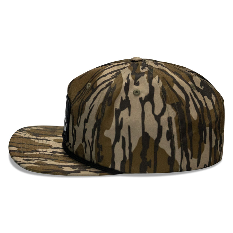 Load image into Gallery viewer, Die Empty Black Patch Flatbill Snapback Hat
