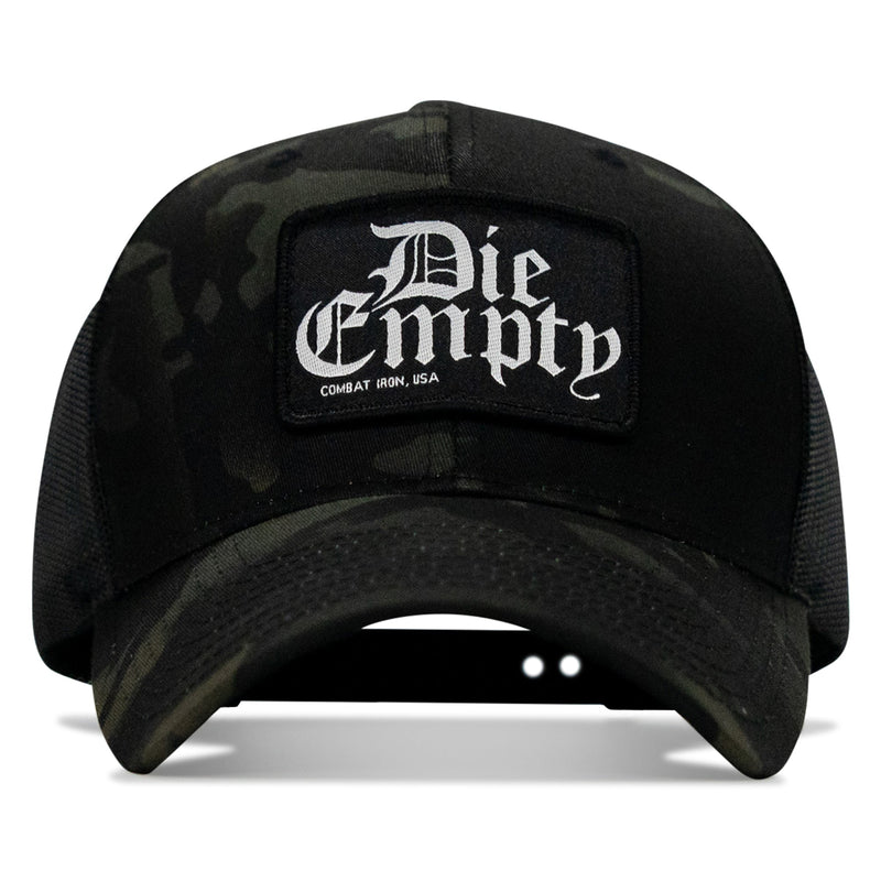 Load image into Gallery viewer, Die Empty Black Patch Snapback Hat
