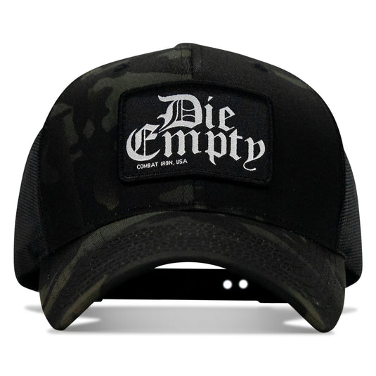 Die Empty Black Patch Snapback Hat