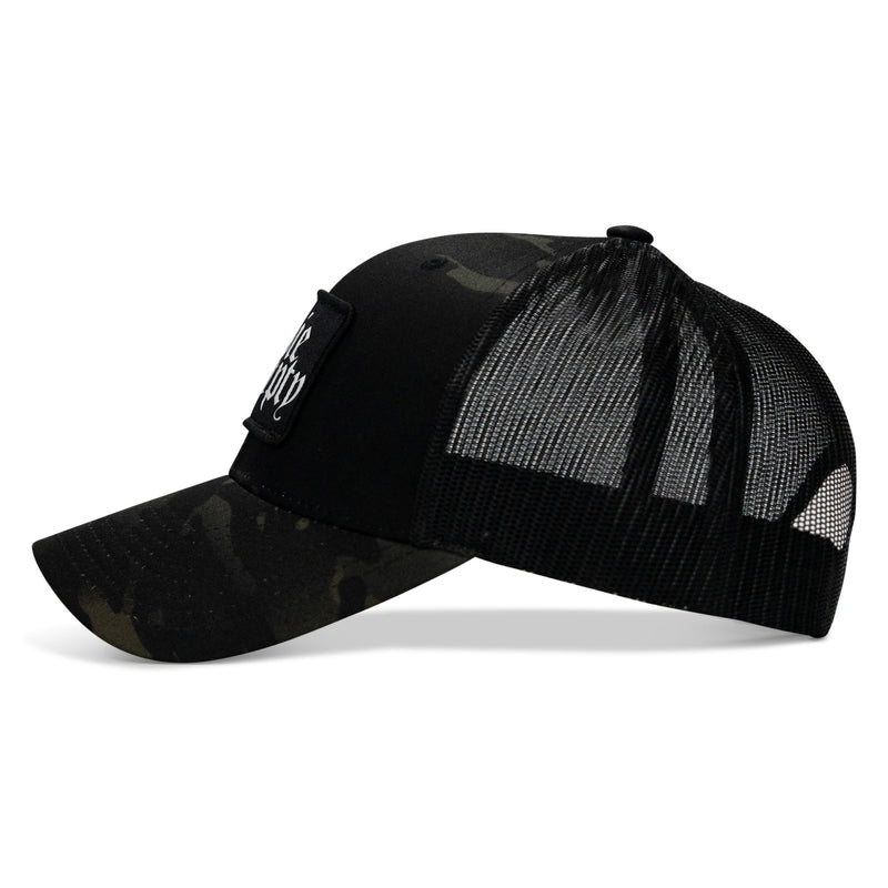 Load image into Gallery viewer, Die Empty Black Patch Snapback Hat
