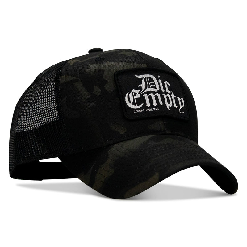 Load image into Gallery viewer, Die Empty Black Patch Snapback Hat
