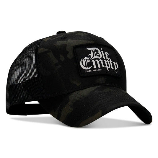 Die Empty Black Patch Snapback Hat