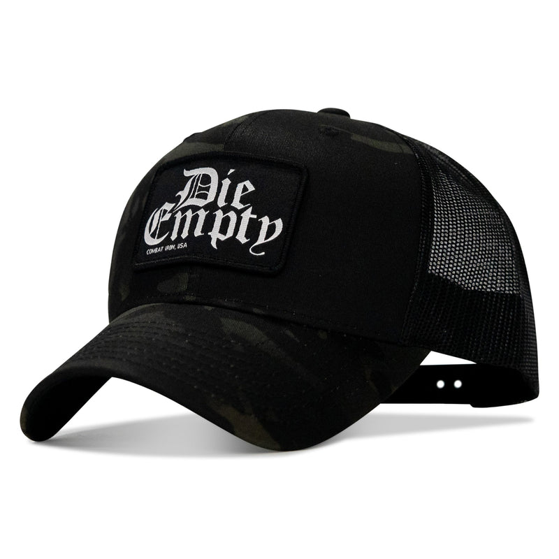 Load image into Gallery viewer, Die Empty Black Patch Snapback Hat
