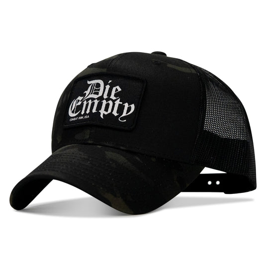 Die Empty Black Patch Snapback Hat