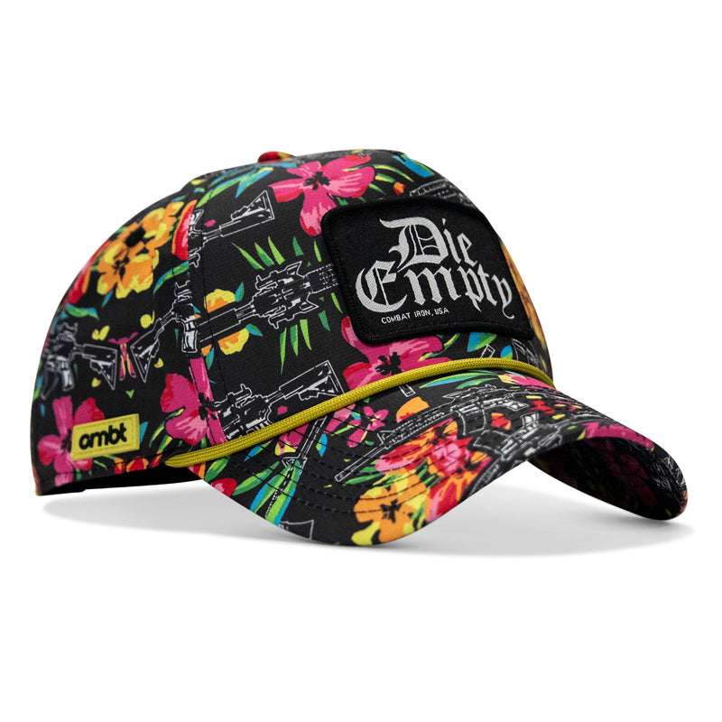 Load image into Gallery viewer, Die Empty. Black Patch Weekender Snapback
