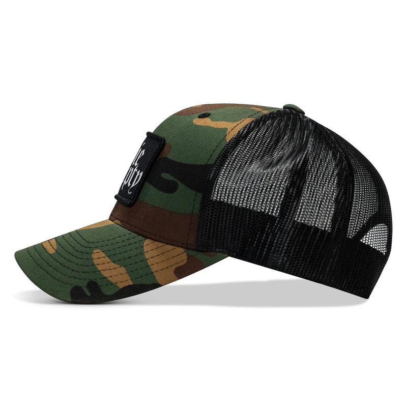 Load image into Gallery viewer, Die Empty Black Patch Snapback Hat

