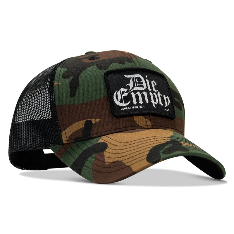 Load image into Gallery viewer, Die Empty Black Patch Snapback Hat
