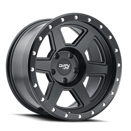 Dirty Life Compound 9315 20x9 / 6x139.7 BP / -12mm Offset / 106mm Hub Matte Black Wheel