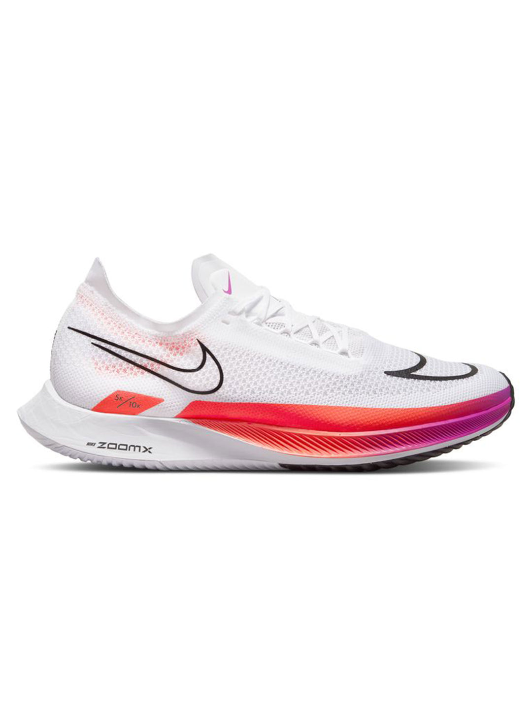 Men's Nike ZoomX Streakfly, White/Flash Crimson/Hyper Violet/Black, 13 D Medium - Skoutley Outdoors LLC