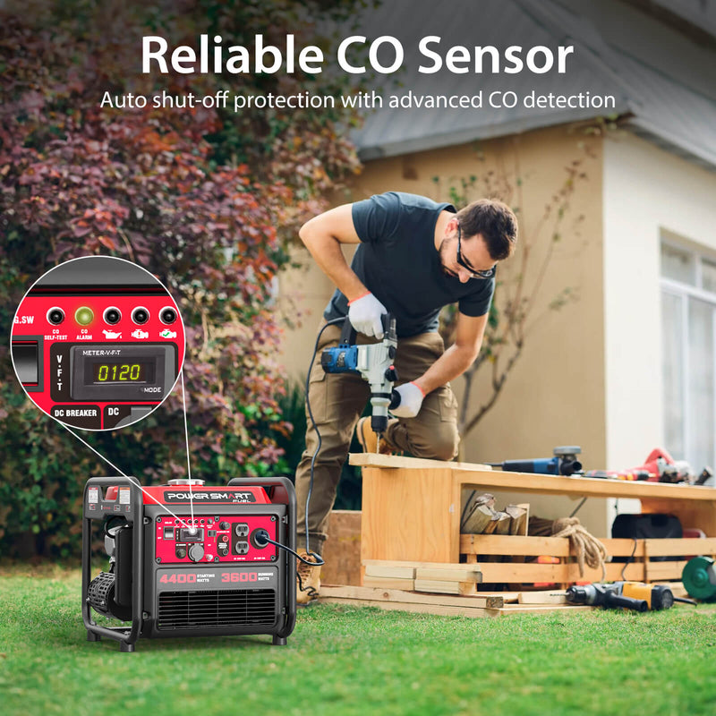 Load image into Gallery viewer, 4400W Open Frame Inverter Generator w/ CO Alert DL5040C
