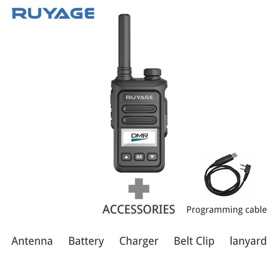 Ruyage DP20 DMR Digital Long Range Two Way Radio Dual Mode Walkie Talkie