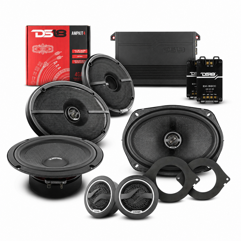 Load image into Gallery viewer, DS18 2012-2021 RAM 2500 Crew and Quad Cab Front and Back Doors Speakers Better Upgrade/Replacement Package 1600 Watts
