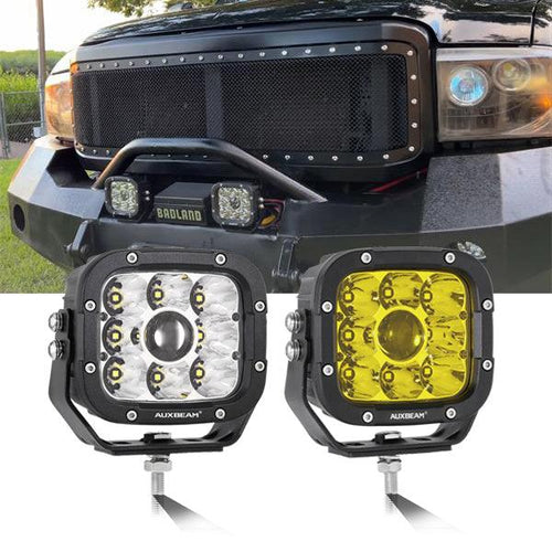 5 Inch 110W White/Amber Spot Light LED Driving Lights for Dodge Ram 1500/2500/3500