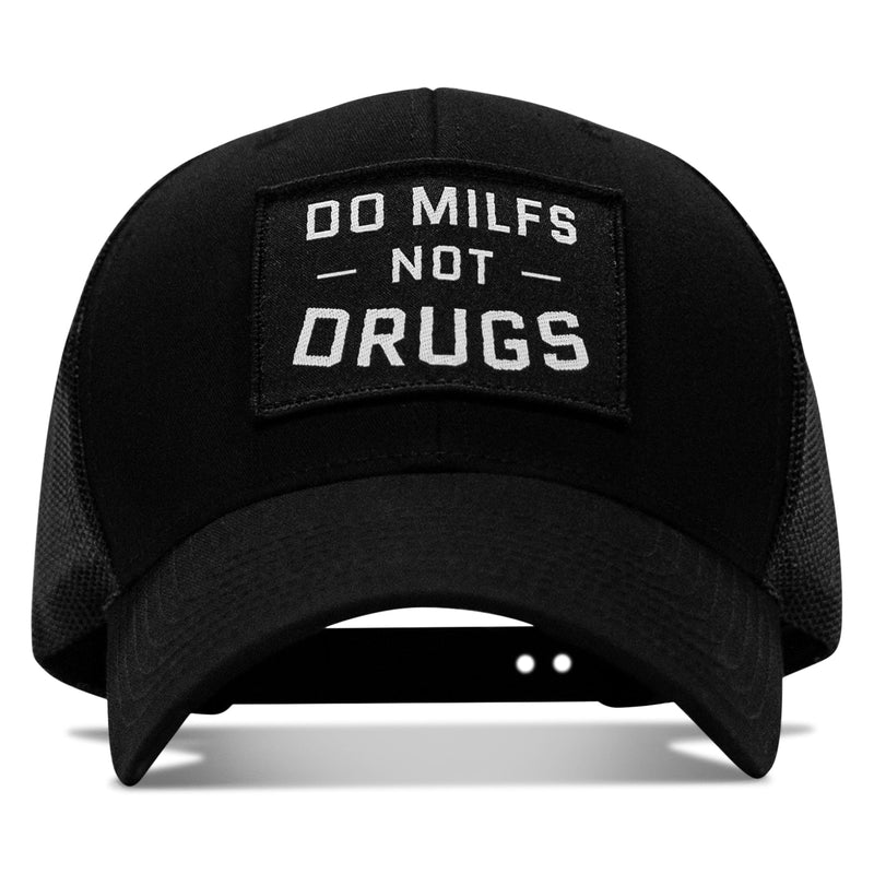 Load image into Gallery viewer, Do Milfs. Not Drugs. Patch Snapback HAT
